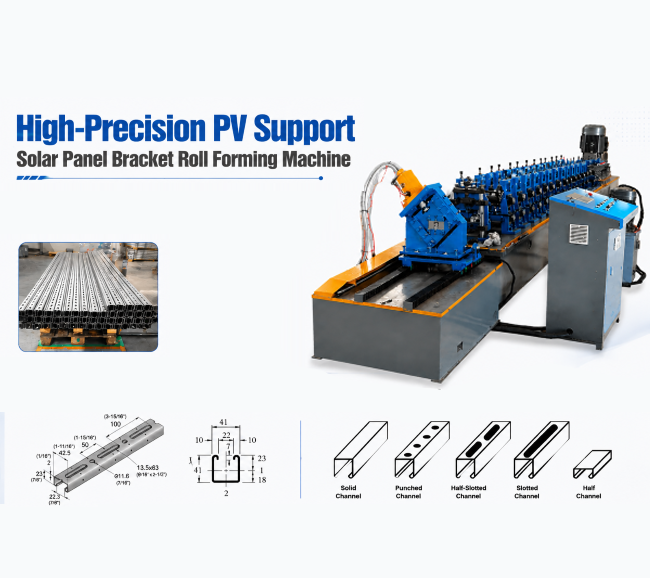 Solar Strut Channel Roll Forming Machine